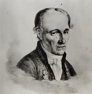 Retrato de René Just Hauy (1743-1822) (foto a p/b) de Antoine (after) Maurin