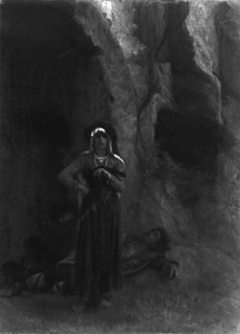 Em Guarda, 186070. de Antoine Auguste Ernest Hebert