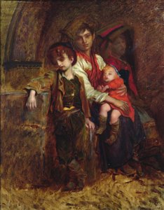Uma família de camponeses de Antoine Auguste Ernest Herbert or Hebert