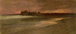 Nettuno, noite na praia de Antoine Auguste Ernest Herbert or Hebert