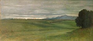 Paisagem romana de Antoine Auguste Ernest Herbert or Hebert