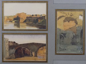 O Tibre, Cloaca Maxima e Ponte Rotto de Antoine Auguste Ernest Herbert or Hebert