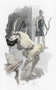 Odyssey by Homer: o assassinato dos pretendentes de Antoine Calbet
