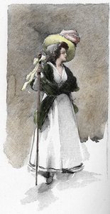 Retrato da cantora italiana Giuseppina Grassini (1773-1850) de Antoine Calbet