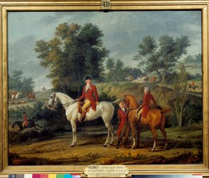 Partida para caçar o Duque Louis Philippe II Joseph d