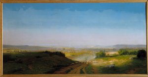 Pintura Espacial de Antoine Chintreuil (1814-1873) 1869 Sol. 1,02x2,02 m .