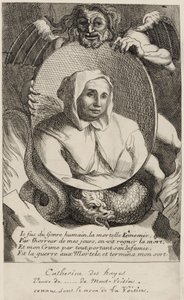 Catherine Deshayes (Monvoisin, conhecida como "La Voisin") 1680 de Antoine Coypel