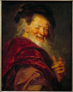 Retrato do filósofo grego Demócrito (460 - 370 AC). Pintura de Antoine Coypel (1661-1722)