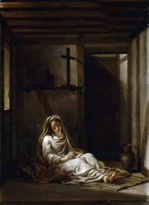 Saint Thaïs em sua cela de Antoine Coypel