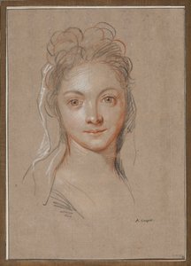 Jovem mulher de frente de Antoine Coypel