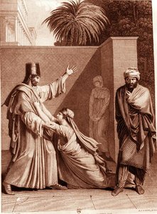 Esther Imploring Assuerus in the Presence of Aman, ilustração de 