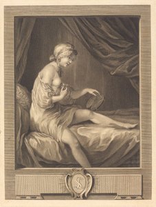 A comparação do botão de rosa de Antoine Francois Dennel after Gabriel Jacques de Saint Aubin
