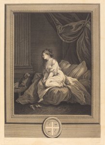 Se ele fosse tão fiel a mim de Antoine Francois Dennel after Jean Honoré Fragonard