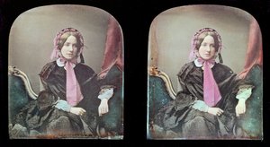 Retrato, de, um, mulher, (daguerreotype) de Antoine Francois Jean Claudet
