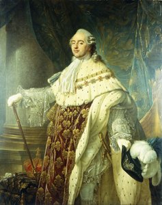 Retrato de Luís XV usando vestes de Estado, de Antoine François Callet