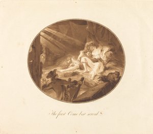 O primeiro a chegar melhor servido de Antoine François Sergent after Augustin de Saint Aubin