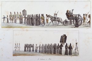 Sentenciado à morte por Antoine Jean-Baptiste Thomas (1791-1834), aguarela de Antoine Jean Baptiste Thomas