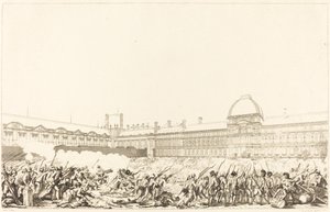 O dia de 10 de agosto de 1792 de Antoine Jean Duclos after Charles Monnet