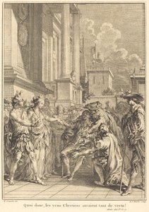 Então, os verdadeiros cristãos teriam tanta virtude! de Antoine Jean Duclos after Hubert François Gravelot