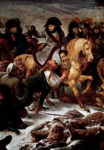 Campanha da Prússia e da Polônia (1806-1807): "Napoleão I (1769-1821) no campo de batalha de Eylau em 9/02/1807" Detalhe. Pintura de Antoine Jean Gros (1771-1835) 1808 Sol. 5,21x7,84 m Paris, Musee du Louvre de Antoine Jean Gros