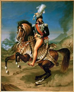 Joaquim Murat, Rei de Nápoles, Marechal de França, a cavalo ... de Antoine Jean Gros
