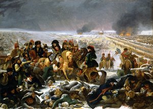 Napoleão no campo de batalha de Eylau, 1807 de Antoine Jean Gros