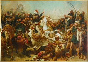 A batalha das pirâmides ... de Antoine Jean Gros