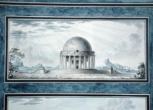 Projeto para uma casa para um cosmopolito, 1783 de Antoine Laurent Thomas Vaudoyer