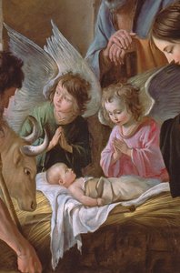 A Adoração dos Pastores, c.1638 (detalhe de 99414)