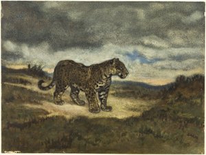 Jaguar em pé de Antoine Louis Barye