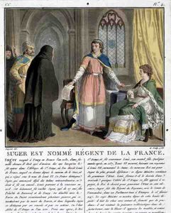 O Abade Suger (1082-1152) é nomeado Regente da França, 1788 de Antoine Louis Francois Sergent Marceau