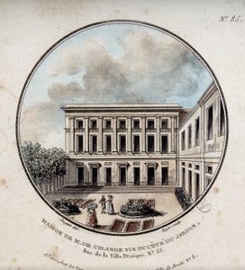 Maison de M. de Colange, vista do jardim (rue Ville-l