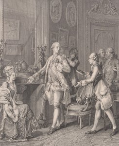 La Grande Toilette A Padroeira, de Le Monument du Costume, 1777. de Antoine Louis Romanet