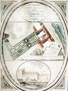 Planta da casa e jardim de M. Pantet de Antoine Marie Souchard