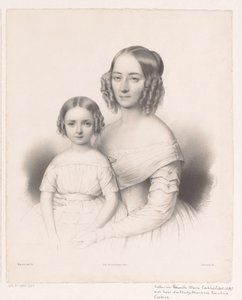 Retrato de Catharina Petronella Maria Cochius com sua filha