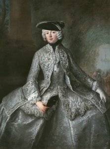 Anna Amalia da Prússia (1723-1787), Abadessa de Quedlinburg, c.1744 (óleo sobre tela)