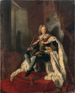 Rei Frederico I no trono de prata, ca 1712. de Antoine Pesne
