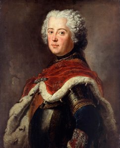 Retrato de Frederick II da Prússia (Frederic II de Prusse, dit le Grand de Antoine Pesne