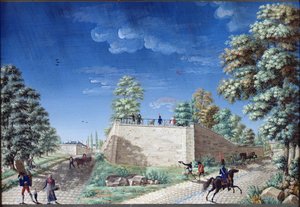 Vista de um terraço nos arredores de Paris, c.1810