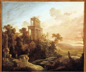 Efeito da configuração (óleo sobre tela) de Antoine Pierre the Younger Patel