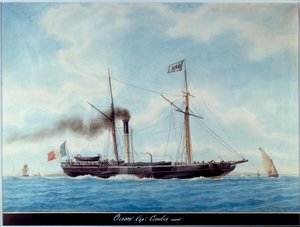 O navio amanheceu em Marseille, Museu da Marinha, Antoine Roux (1765-1835) Século XIX
