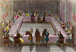 A Lotaria Real no século XVIII. Gravura de Trouvain Antoine (1656-1708)
