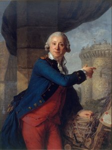 Retrato de Henri Masers de Latude 1725-1805. de Antoine Vestier