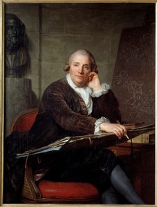 Retrato do Pintor Gabriel Francois Doyen (1726-1806) Pintura de Antoine Vestier (1740-1824) 1786 Sol. 1,3x0,96 m