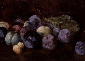 Uma natureza morta de ameixas, 1874
