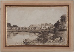 Vista de Versalhes, no século XIX. de Antoine Vollon