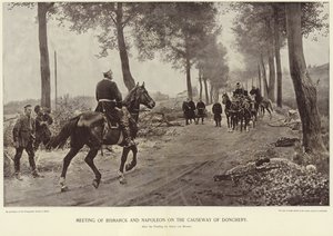 Encontro de Bismarck e Napoleão na calçada de Donchery de Anton Alexander von Werner