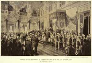 Abertura do Reichstag pelo Imperador Guilherme II