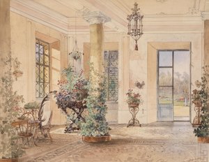 Sala Terrena em um castelo de Anton Altmann