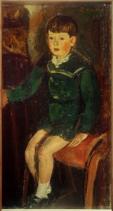 Filho Peter (sentado)